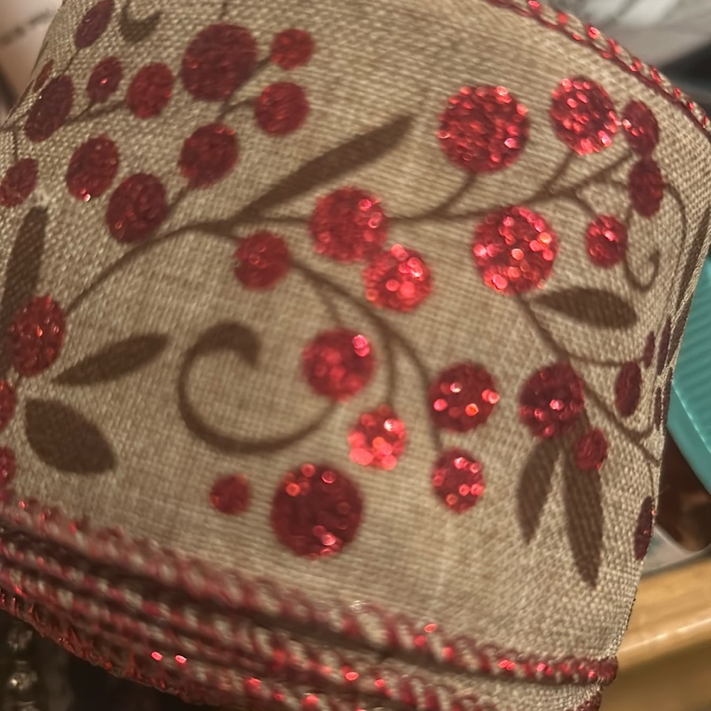 Vintage French Ribbon/plus Christmas misc
